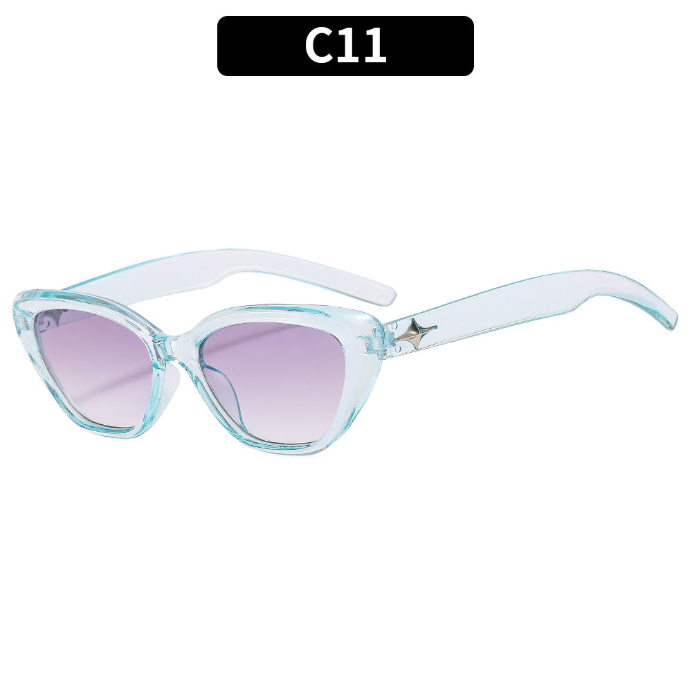 Wholesale PC Small Frame Cat's Eye UV Resistant Sunglasses